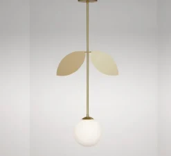 Plafonnier & Spot|Suspension*Atelier Areti Plafonnier, Plant, , Ø15cm, H78cm - laiton