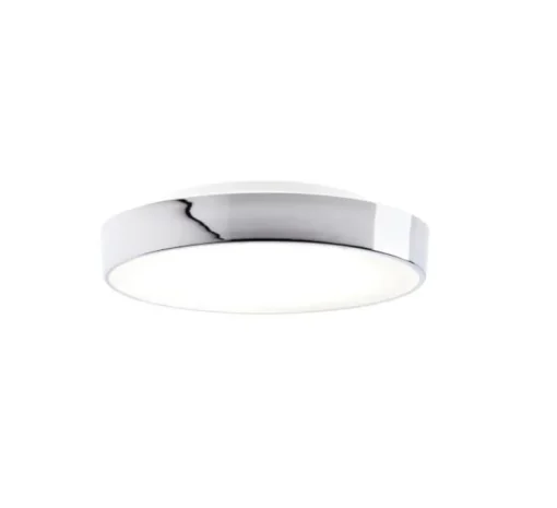 Plafonnier pour salle de bain, Conect 26 N, chrome, LED, Ø26cm, H8,5cm, IP44 - Decor Walther