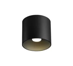 Plafonnier & Spot*Wever&Ducré Plafonnier, Ray 1.0 LED, variable par coupure de phase, , LED, 3000K, 700lm, Ø11,4cm, H10cm - noir