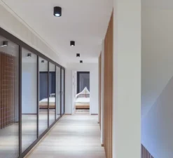 Plafonnier & Spot*Wever&Ducré Plafonnier, Ray 1.0, , LED, dim, 2000-3000K, 465 lm, Ø11,4cm, H10cm - noir