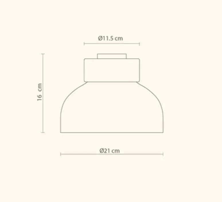 Plafonnier & Spot*Robin Plafonnier, Reiko, , Ø21cm, H16cm - terracotta