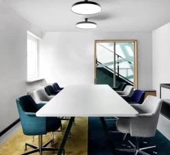 Plafonnier, Roomor Office Surface 1.0, noir, Ø56cm, H19,5cm - Wever&Ducré