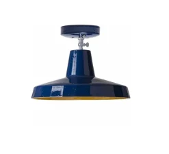 Plafonnier & Spot*Toscot Plafonnier, Rossi 1093/30, , Ø30cm, H27cm - Bleu navy, melon