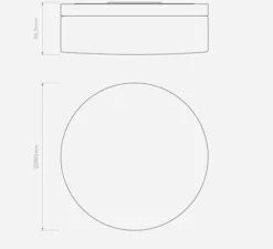 Plafonnier & Spot*Astro Plafonnier, Sabina 280, , IP44, Ø28cm, H9,65cm - chrome poli