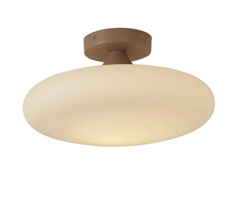 Plafonnier & Spot*Good&Mojo Plafonnier, Sapporo L, , Ø34cm, H19cm - beige, verre opalin