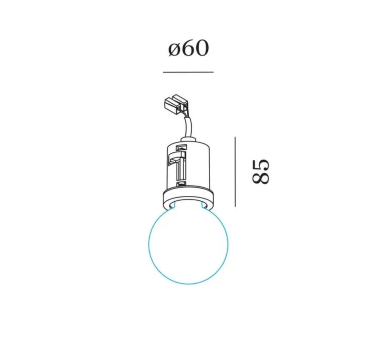 Plafonnier semi encastré, Ruvi 1.0, noir mat, Ø6cm, H8,5cm - Wever&Ducré