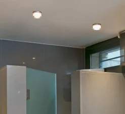 Plafonnier & Spot*Faro Plafonnier semi-encastré, Ebba, , LED, 3000K, 458lm, Ø7cm, H6,5cm - blanc