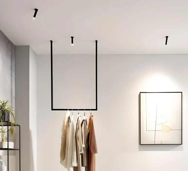 Plafonnier & Spot*Wever&Ducré Plafonnier semi-encastré, Match trimless 1.0, , LED, 2700K, 525 lm, Ø2,6cm, H11,7cm - noir mat