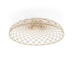 Plafonnier, Skynest, beige amande, LED, dim, 2700K, 1885 lm, Ø90cm, H21,6cm - Flos