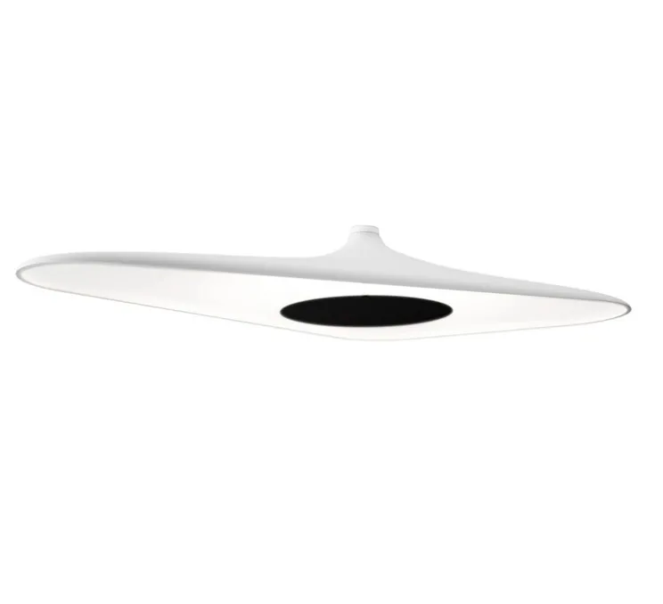 Plafonnier, Soleil Noir D89p , noir et blanc, LED, 3000k, 1728lm, L120cm, H19,2cm - Luceplan