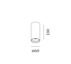 Plafonnier, Solid Bijou 1.0, blanc et or, LED, dim, 2700K, 460lm, Ø6cm, H13cm - Wever&Ducré