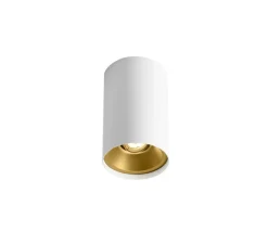 Plafonnier & Spot*Wever&Ducré Plafonnier, Solid petit 2.0, , LED, dim, 2700K, 520lm, Ø8,2cm, H13cm - blanc, or
