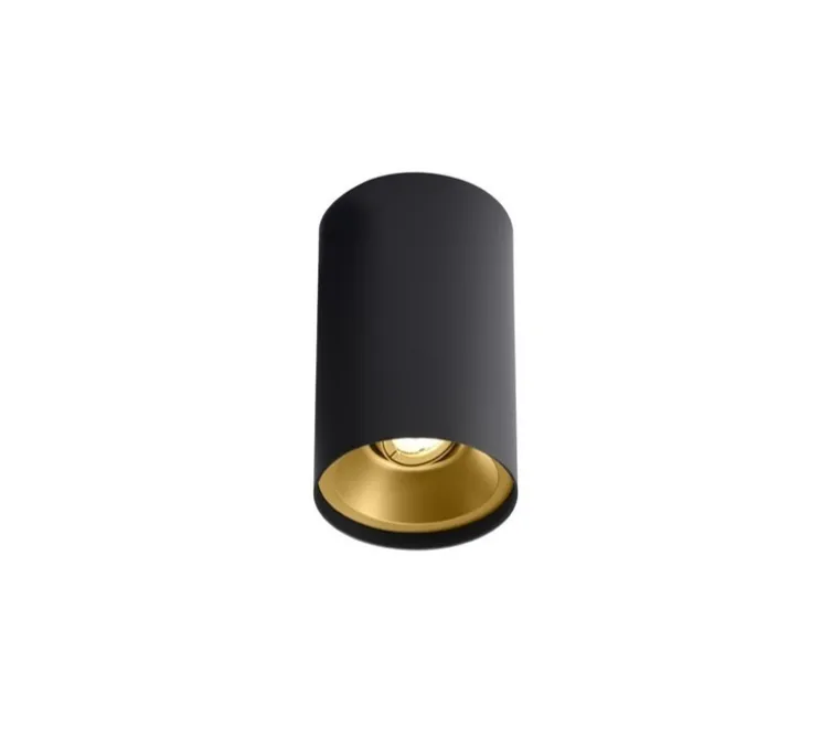 Plafonnier, Solid Petit 2.0, noir et or, LED, dim, 3000K, 545lm, Ø8,2cm, H13cm - Wever&Ducré