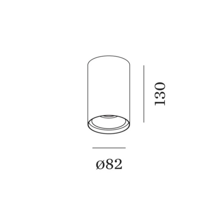 Plafonnier, Solid Petit 2.0, noir et or, LED, dim, 3000K, 545lm, Ø8,2cm, H13cm - Wever&Ducré