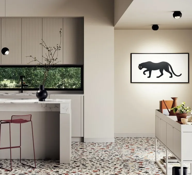 Plafonnier, Spider, noir mat, LED, 2700K, 920 lm, Ø12cm, H10cm - Lodes