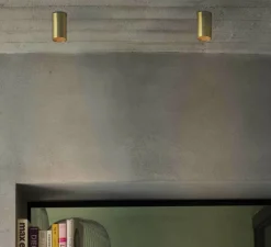 Plafonnier & Spot*Faro Plafonnier, Stan, , Ø6cm, H10,5cm - or satiné