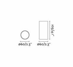 Plafonnier & Spot*Faro Plafonnier, Stan, , Ø6cm, H10,5cm - or satiné