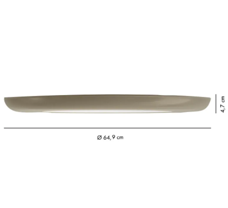 Plafonnier & Spot*Axolight Plafonnier, Sunday, , LED, dim, 3000K, 4242 lm, Ø64,9cm, H4,7cm - rouge terre