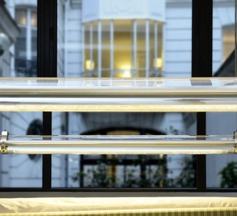 Suspension|Plafonnier & Spot*Sammode Plafonnier, suspension, BRUEGHEL, , Dimmable, LED, 2700k, Ø10cm, L100cm, IP 68 - argent