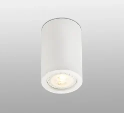Plafonnier, Sven, blanc, 8W, GU10, plâtre, Ø6.7cm, H11cm - Faro