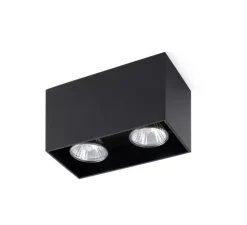 Plafonnier & Spot*Faro Plafonnier, Tecto, , L16,5cm, H9,5cm - noir mat