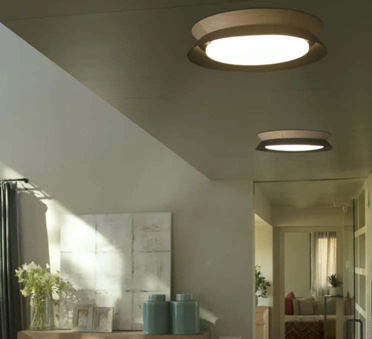 Plafonnier, TENDER, noir, LED, 3000K, 1369lm, Ø45cm, H8,2cm - Faro