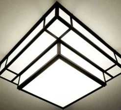 Plafonnier, TESSERACT 900, noir, LED, 3000k, 3500lm à 8260lm, L90cm, H28cm - Raphaël Armand