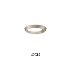 Plafonnier & Spot*Lodes Plafonnier, Tidal 45, , LED, dim, 2700K, 5040 lm, Ø45cm, H6,1cm - champagne mat