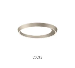Plafonnier, Tidal 75, champagne mat, LED, dim, 2700K, 8589 lm, Ø75cm, H6,1cm - Lodes