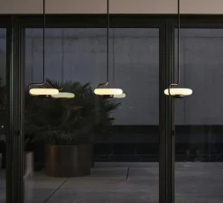 Plafonnier & Spot*KDLN Plafonnier, Tratto, , LED, dim, 2700K, 1450 lm, L27cm, H70-110cm - noir