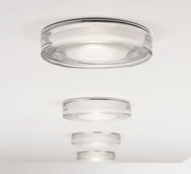 Plafonnier & Spot*Astro Plafonnier, Vancouver Round, , IP65, dim, Ø11,5cm, H8cm - transparent, chrome