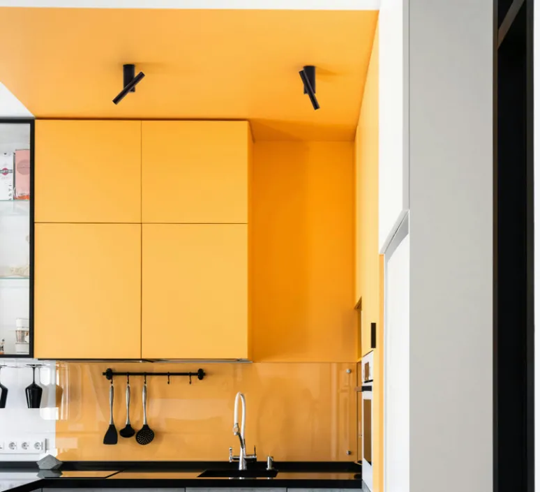 Plafonnier & Spot*OliveLab Plafonnier, Verso, , LED, 2700K, 350 lm, Ø2cm, H15cm - noir mat