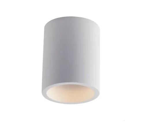 Plafonnier, Vertbois, plâtre, prêt à peindre, Isaline, Simple, blanc, Ø11cm, H13,5cm - Nedgis