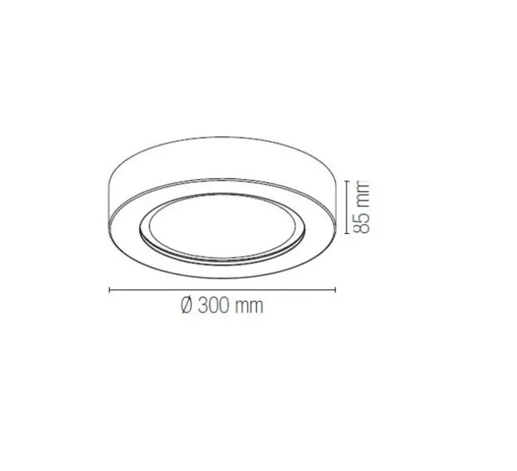 Plafonnier, Vertbois, plâtre, prêt à peindre, Bérénice Large, blanc, Ø30cm, H8,5cm - Nedgis