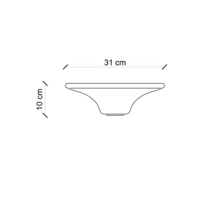 Plafonnier & Spot*Ferroluce Plafonnier, Vintage C136, , L31cm, H10cm - blanc