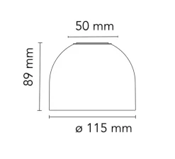 Plafonnier, Wan, blanc, IP40, Ø11,5cm, H8,9cm - Flos