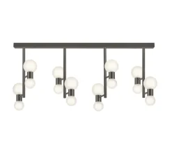 Plafonnier & Spot*Manufacture Plafonnier, Wool, , L100cm, H44cm - graphite satiné