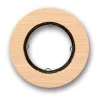 Plaque, Do Low, Simple, Hêtre naturel, Interrupteur et prise, L10,2cm, H10,2cm - Fontini