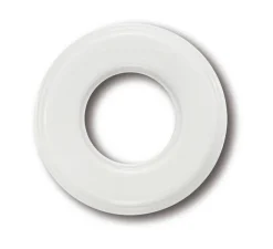Prise|Interrupteur*Fontini Plaque, Garby Colonial, Garby & Dimbler, Simple, Porcelaine blanc, Interrupteur et prise, L10cm, H10cm -
