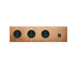 Prise*Modelec Prise, Confidence, Quadruple horizontal, Vieux bronze, Prise-PC x3, Prise-RJ45 x1, Noir, À vis, L8cm, H29,3cm -