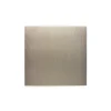 Prise, Confidence, Simple, Acier brossé, Obturateur, L8cm, H8cm - Modelec