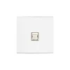 Prise*Modelec Prise, Confidence, Simple, Blanc, Prise-RJ45 x1, L8cm, H8cm -