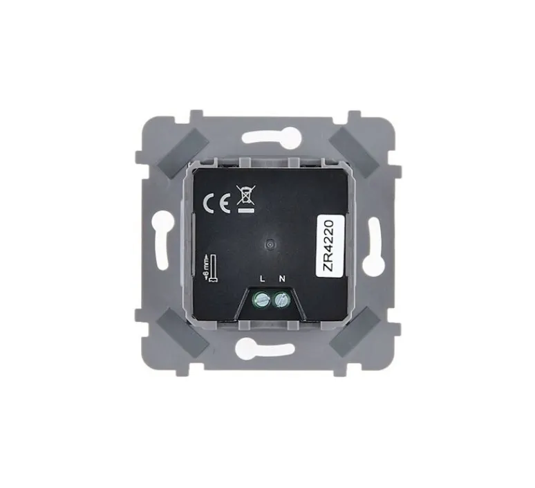 Prise*Modelec Prise, Confidence, Simple, Noir mat, Prise USB A x2, L8cm, H8cm -