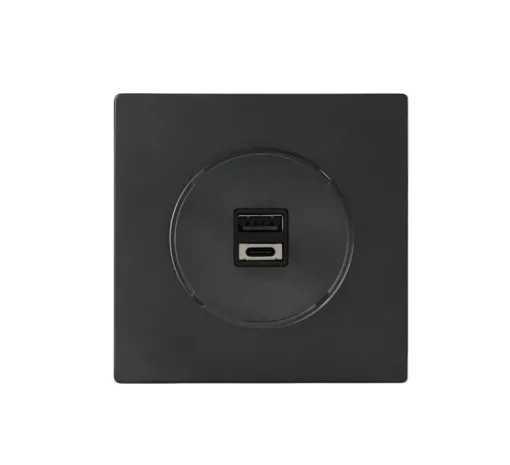 Prise*Fontini Prise ,DOM, Simple, prise-USB-A, prise-USB-C, L8,6cm, H8,6cm -