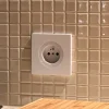 Prise*Fontini Prise, DOM, Simple, Blanc glossy, Prise-PC x1, L7,1cm, H7,1cm -