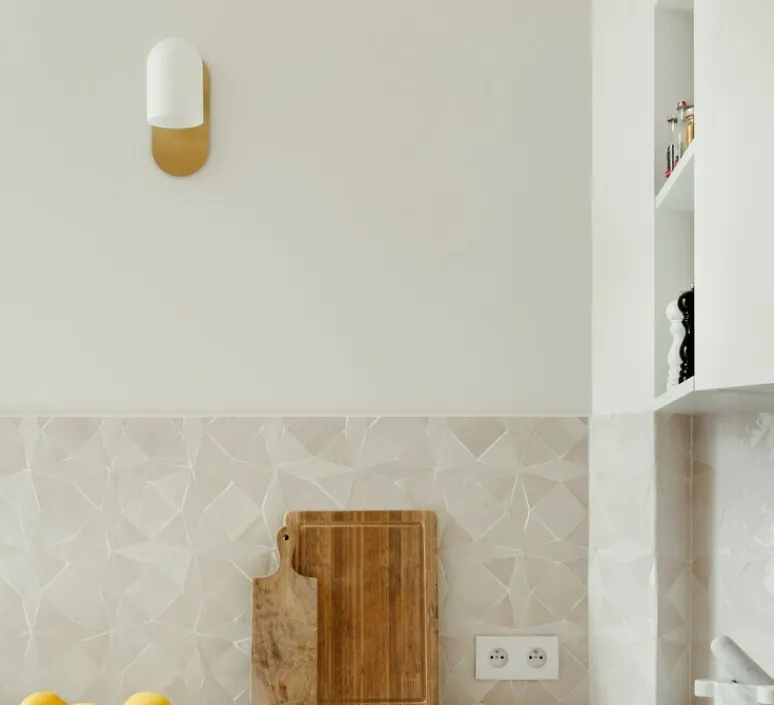 Prise*Modelec Prise, Désir, Double horizontal, Blanc soft touch, Prise-PC, x2, L15,2cm, H8cm -