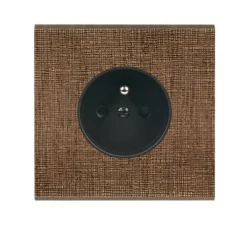 Prise, Fascination, Simple, Coslan, Prise-PC x1, Noir, L8cm, H8cm - Modelec