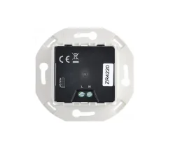 Prise*Modelec Prise, Iris, Simple, Blanc satin, Prise-USB A/C x1, L8cm, H8cm -