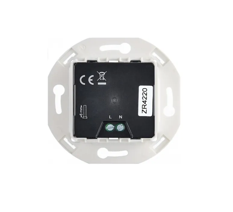 Prise*Modelec Prise, Iris, Simple, Porcelaine blanc, Prise-USB A/C x1, L8cm, H8cm -