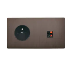 Prise, M, Double horizontal, Canon de fusil, Prise-2P+T x1, Haut parleur x1, Noir, L15,1cm, H8cm - Modelec